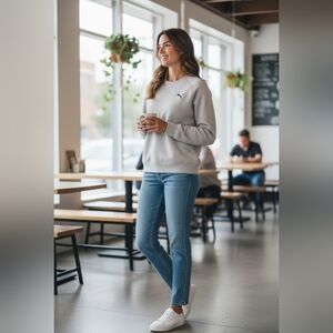 PUMA Gray Crewneck Sweater